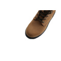 Cement Middle-cut  Suede Leather Men's Safety Shoes From China Rubber Sole Anti-slip Safety Boots